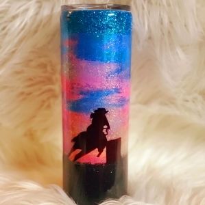 Barrel racing tumbler